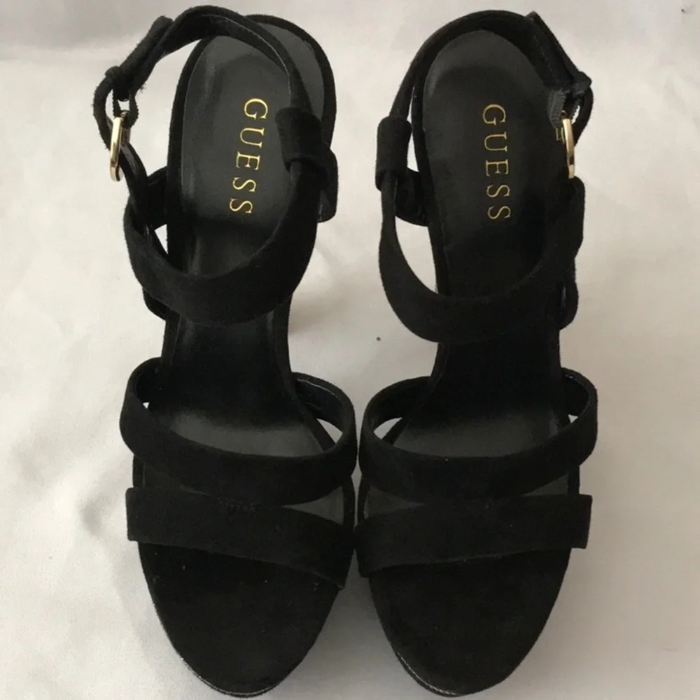 NEW GUESS JOYAN BLACK SHOES SZ 8.5